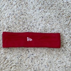 Supreme New Era Big Logo Headband (FW18) Red